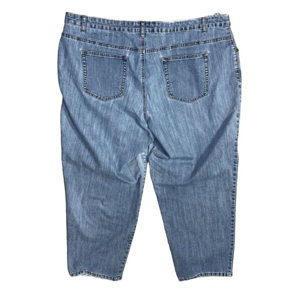 LA Blues Stretch Jeans Light Wash Distressed 5-Pocket Size 24 WP - Picture 3 of 9